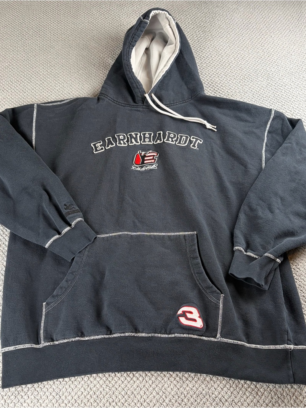 Chase Authentics Dale Earnhardt hoodie #3 blue navy